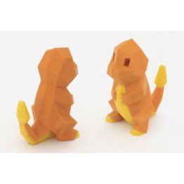 Pokemon Charmander Modello 3D a due colori