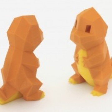 Pokemon Dual Colours Charmander 3D Model