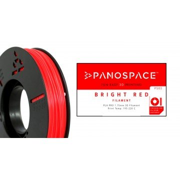 Filamento Panospace 1.75mm PLA Rojo Brillo