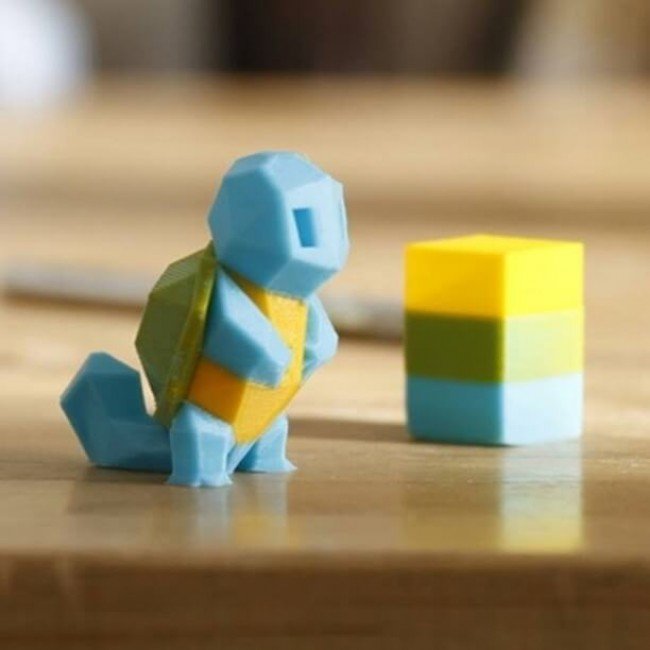 STL file Squirtle Low Poly 🐉・3D print object to download・Cults