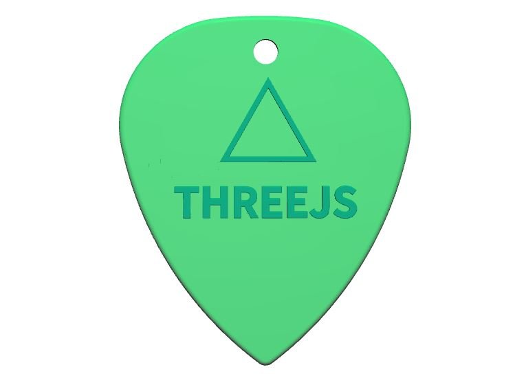 Threejs guitar pick example