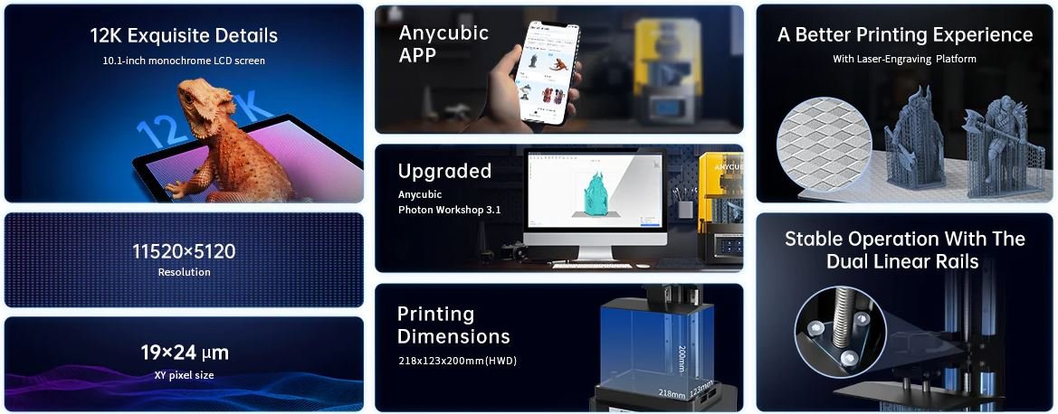 Anycubic Photon Mono M5 3D Printer details